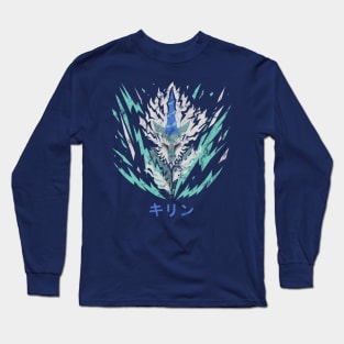 Kirin Distressed Icon Kanji Long Sleeve T-Shirt